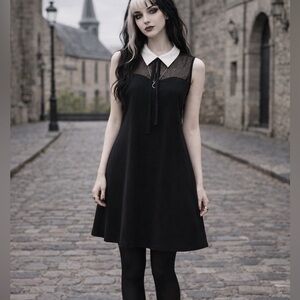 Collared Flowy A-Line Dress